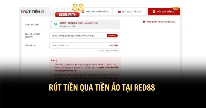 Hướng dẫn rút tiền bằng tiền ảo